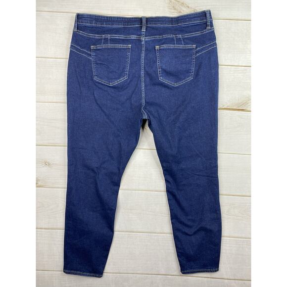 Bold Elements Jeans Women 20W Dark Wash Curvy Skinny Tummy Control Waistband NWT - Picture 8 of 10